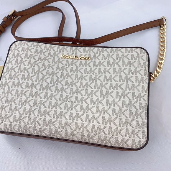 MK JST CROSSBODY BAG & TRIFOLD WALLET VANILLA - Picture 4 of 13